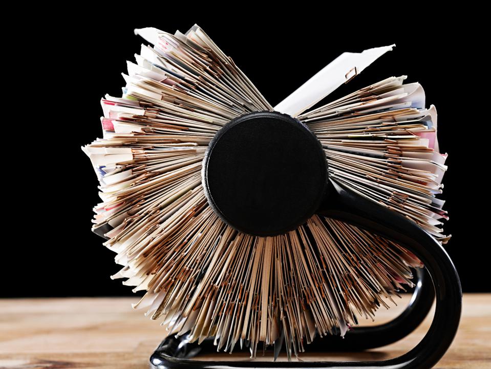 Rotary card file